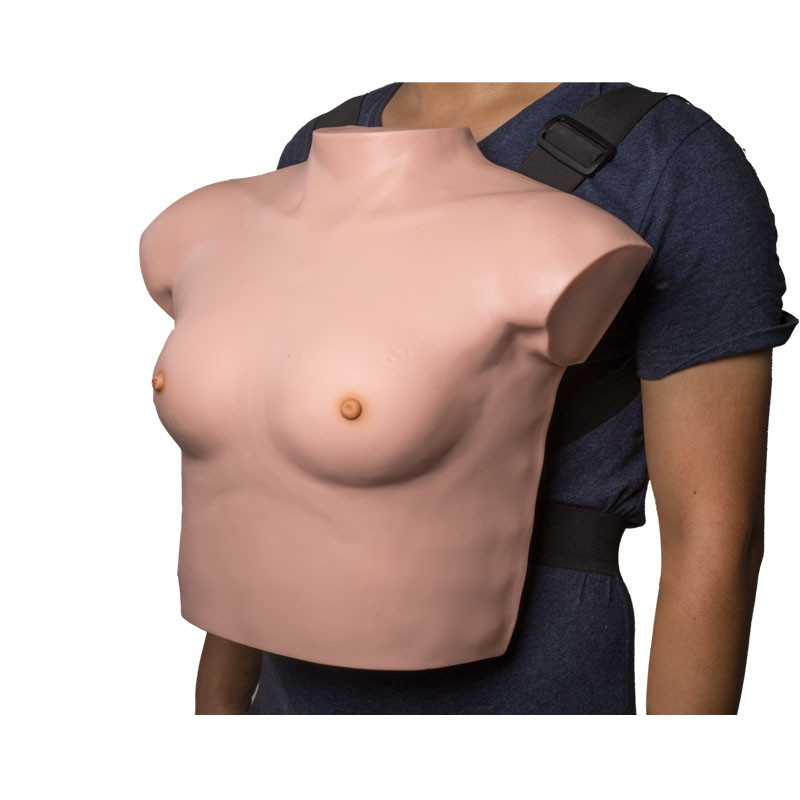 現実的な接触感じの身につけられる胸の検査モデル